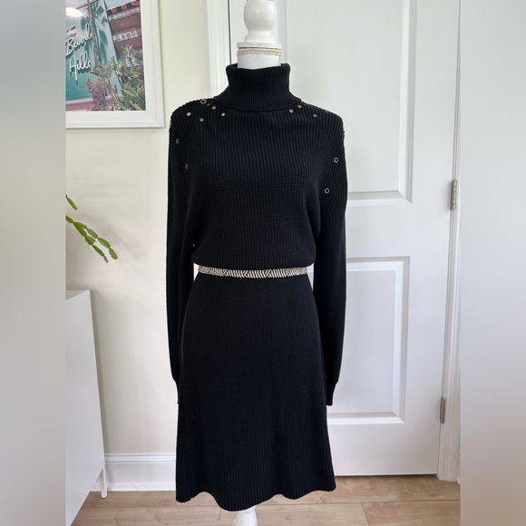 525 America Dresses & Skirts - 525 American black sweater dress size Medium midi dress